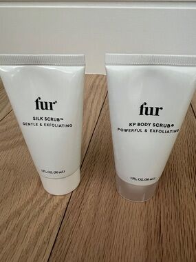 2 fur exfoliating scrubs